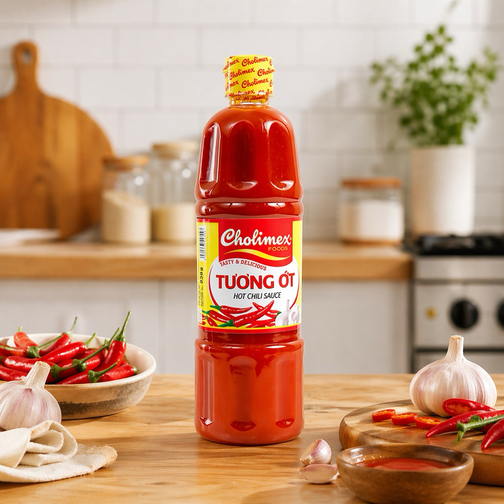Tương ớt Cholimex chai Pet 830g - Dung tích lớn, siêu tiết kiệm
