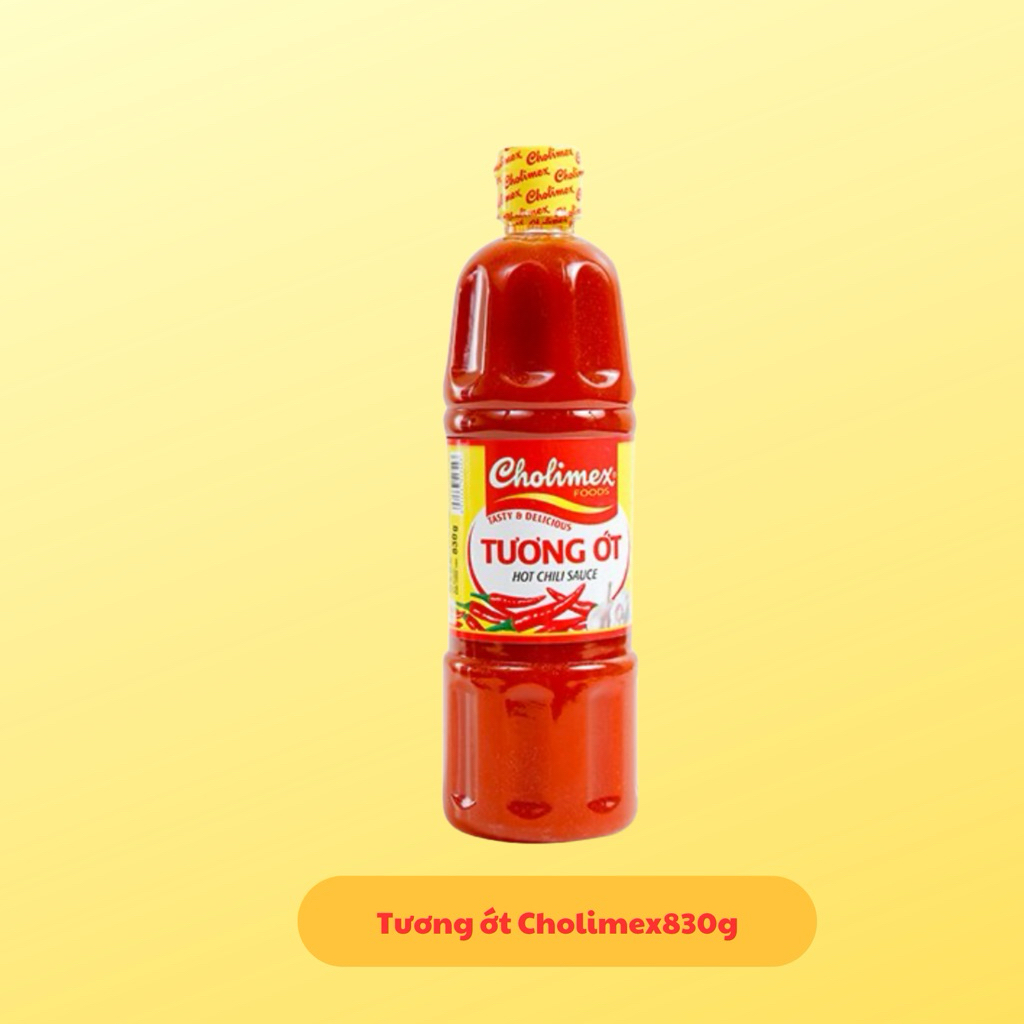 Tương ớt Cholimex chai Pet 830g - Dung tích lớn, siêu tiết kiệm