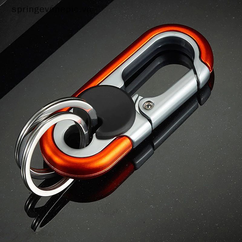 Xe Móc Khóa Sáng Tạo Chìa Khóa Nam Thời Trang Cắm Trại Leo Núi Kim Loại Móc Khóa Xe Tạo Kiểu Tự Động