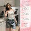 Áo ren quây trắng GUMIN thiết kế áo phối dây nơ cup ngực phối ren bèo viền sang chảnh, áo kiểu nữ cá tính tiểu thư