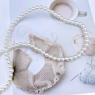 Hạt Ngọc Trai, Dây Ngọc Trai Nhựa Nhân Tạo Tròn Loại Tốt Dài 2-5m Màu Trắng Dùng Trang Trí Decor Handmade