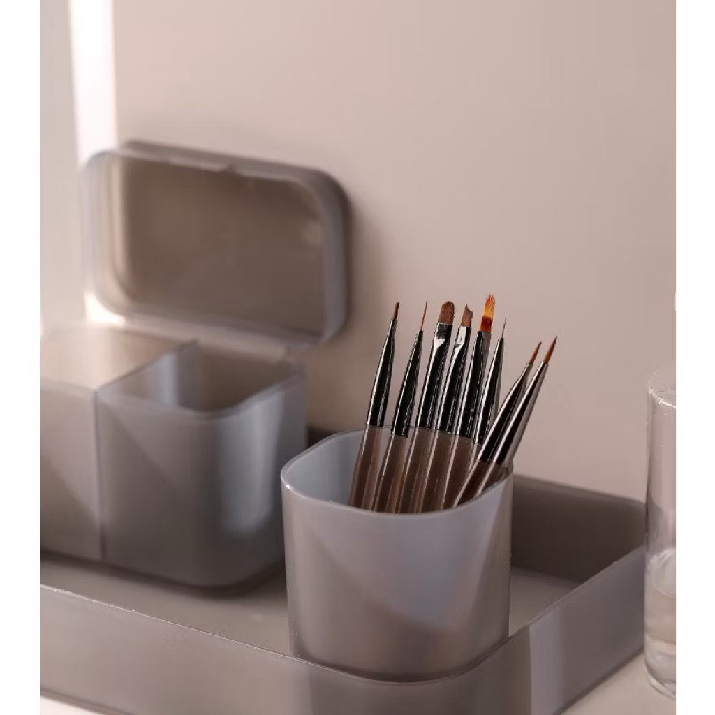 set cọ 9 cây trang trí nail cán nâu