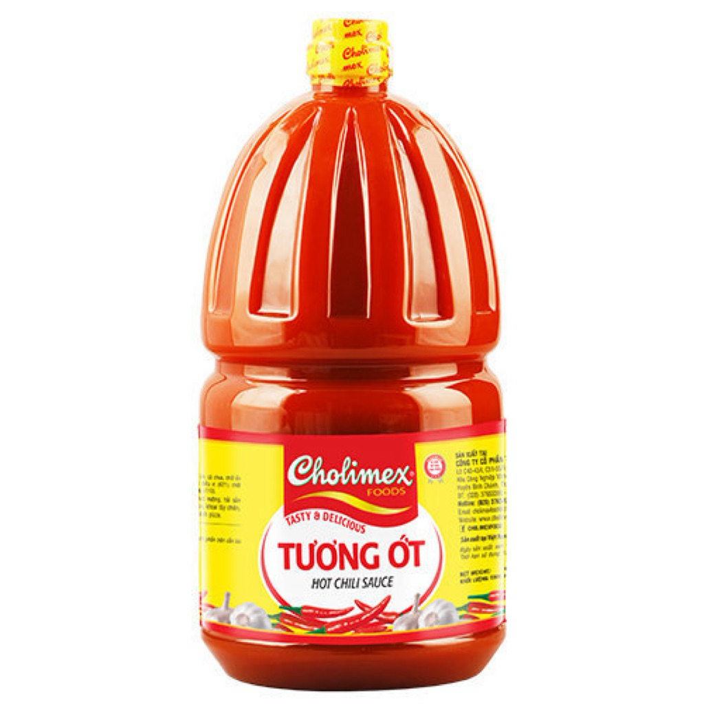 Tương ớt Cholimex chai Pet 2.1kg chính hãng - Dung tích lớn, siêu tiết kiệm