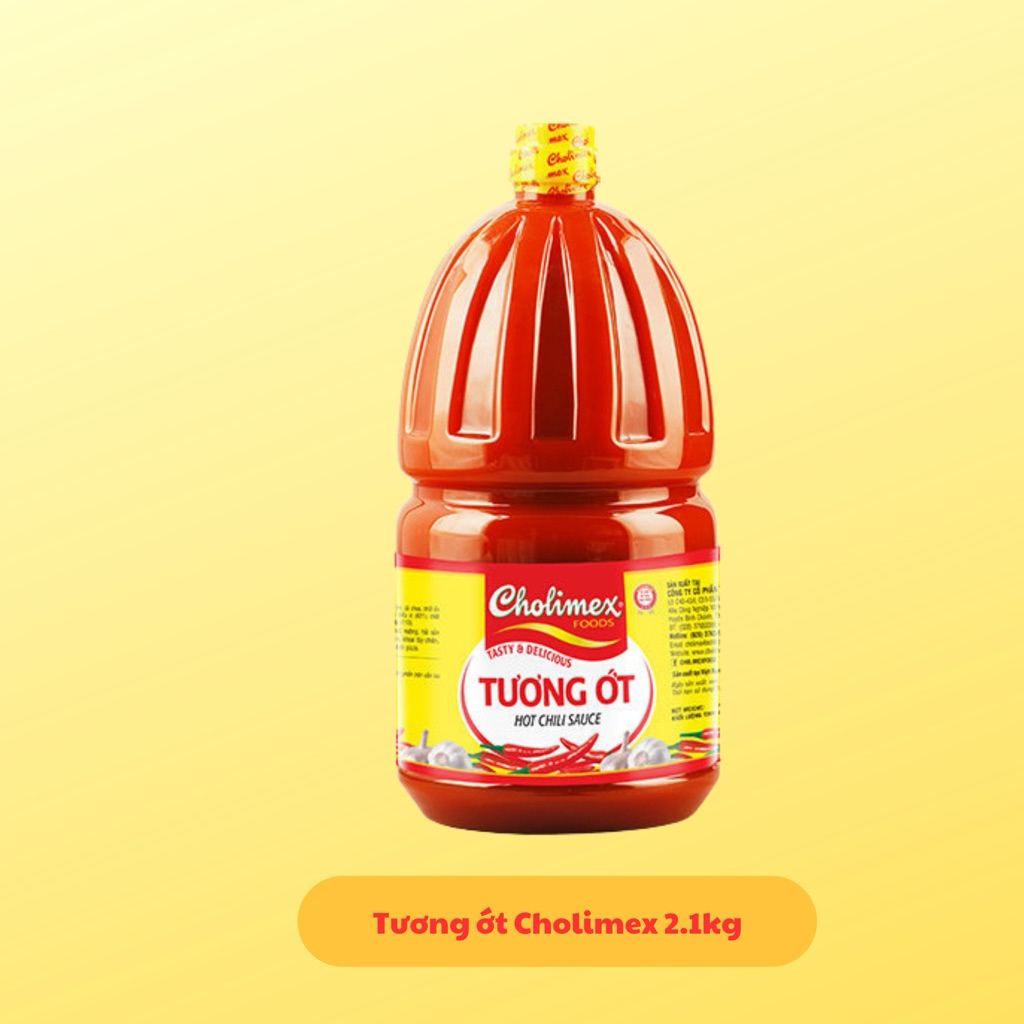 Tương ớt Cholimex chai Pet 2.1kg chính hãng - Dung tích lớn, siêu tiết kiệm