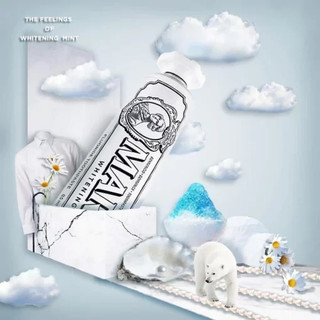 Kem Đánh Răng MARVIS WHITENING MINT 85ml (Hương bạc hà) – Hơi thở thơm mát sạch miệng, ngừa mảng bám