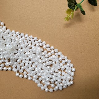 Hạt Ngọc Trai, Dây Ngọc Trai Nhựa Nhân Tạo Tròn Loại Tốt Dài 2-5m Màu Trắng Dùng Trang Trí Decor Handmade