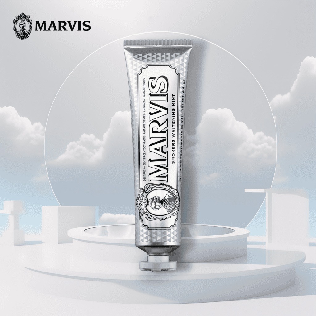 (Marvis chính hãng) Kem Đánh Răng MARVIS SMOKERS WHITENING MINT 85ml (Hương bạc hà) - Hơi thở thơm mát hỗ trợ trắng răng