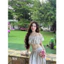 Set Áo Trễ Vao Croptop Kèm Chân Váy Midi Đi Biển Xinh
