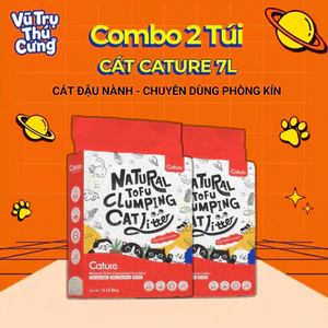 Combo 2 Túi Cát Đậu Nành Natural Cature cho Mèo 7L