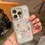 Drill Edge Love Painting cho iPhone 17/15Pro trường hợp điện thoại sao trong suốt mới