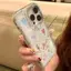 Drill Edge Love Painting cho iPhone 17/15Pro trường hợp điện thoại sao trong suốt mới