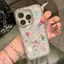 Drill Edge Love Painting cho iPhone 17/15Pro trường hợp điện thoại sao trong suốt mới