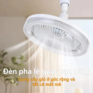 【🔥Free ship🔥】Quạt Trần Có Đèn Quạt Đèn 21W E27 Đế Tròn Quạt Mini 85-265V Quạt Trần Im Lặng Cho Phòng Ngủ Phòng Khách