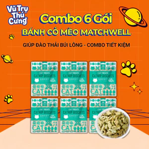 Bánh Cỏ Mèo Tiêu Búi Lông MatchWell 40g