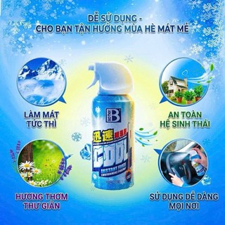 Chai Xịt Lạnh BOTNY 180ml | Xịt Làm Mát Tức Thì | Giảm Nhiệt Nhanh Thiết Bị, Đồ Điện, Kim Loại