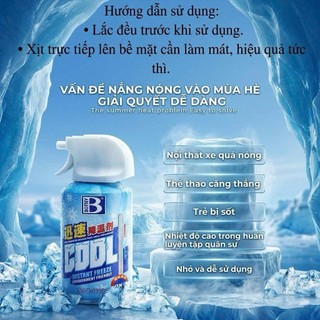 Chai Xịt Lạnh BOTNY 180ml | Xịt Làm Mát Tức Thì | Giảm Nhiệt Nhanh Thiết Bị, Đồ Điện, Kim Loại