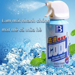 Chai Xịt Lạnh BOTNY 180ml | Xịt Làm Mát Tức Thì | Giảm Nhiệt Nhanh Thiết Bị, Đồ Điện, Kim Loại