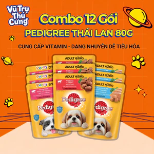 Combo 12 gói Pate Pedigree cho chó 80g
