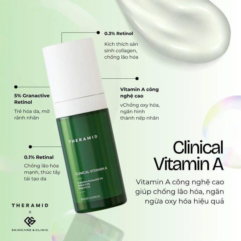 Serum Tái Tạo Da Ban Đêm Theramid Clinical Vitamin A Retinol, Retinal,Granactive Retinoid 30ml chống lão hóa-Skin Studio