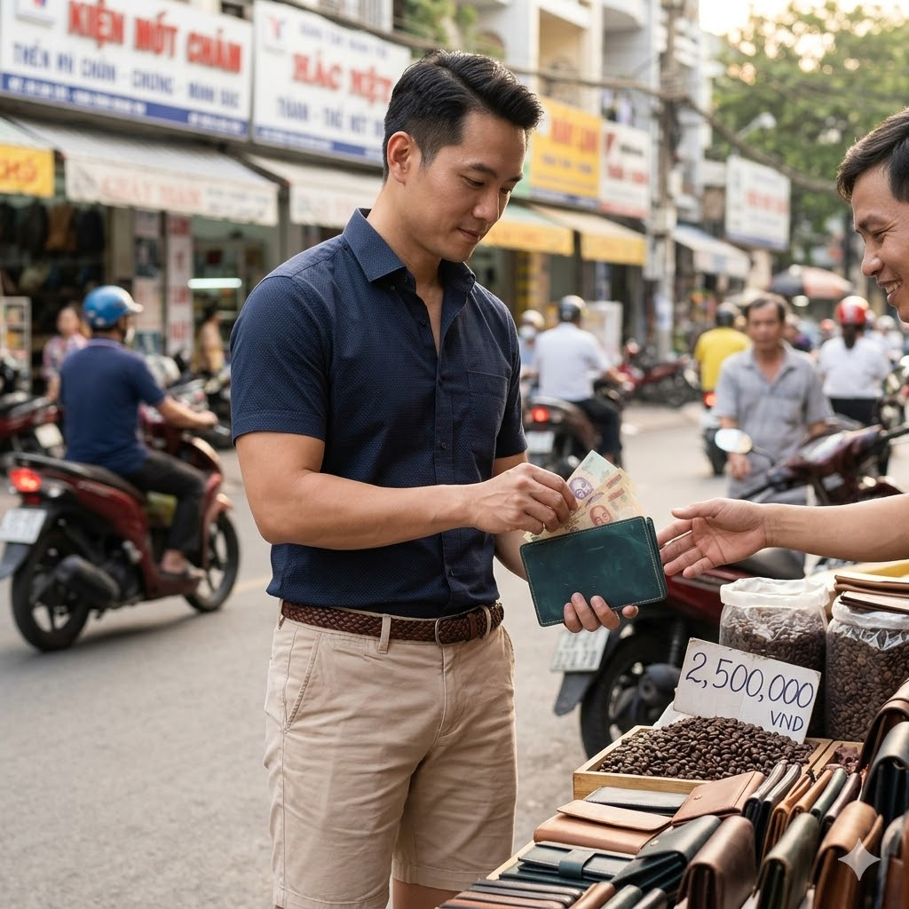 Ví Nam Da Bò Sáp Cao Cấp Dáng Đứng/Ngang - Bóp Nam Siêu Bền, Tặng Hộp Sang Trọng, Dùng Làm Quà Tặng