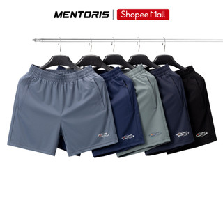 Quần Short Nam MENTORIS, Quần Đùi Chạy Bộ Vải Coolmax Dệt Zigzag,Co Giãn Thoáng Khí, Mềm Mại MSR2616