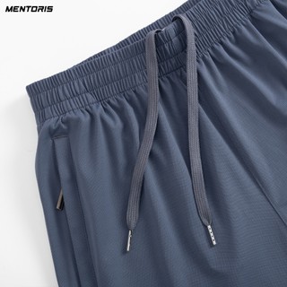 Quần Short Nam Chạy Bộ MENTORIS Vải Coolmax Dệt Zigzag,Co Giãn Thoáng Khí,Vận Động Thoải Mái MSR2616