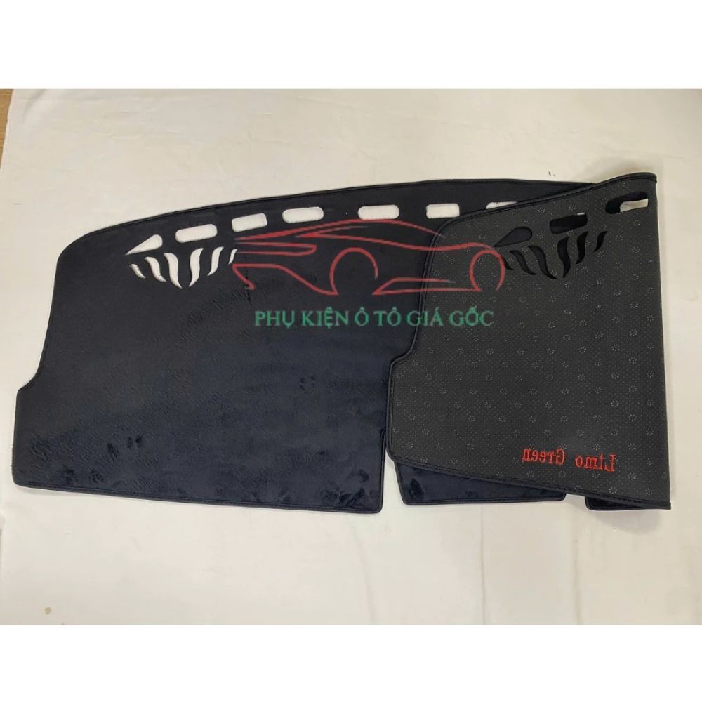 THẢM TAPLO XE VINFAST LIMO GREEN Da Carbon, Nhung Lông Cừu chống trượt, chống nóng, vừa khít form xe