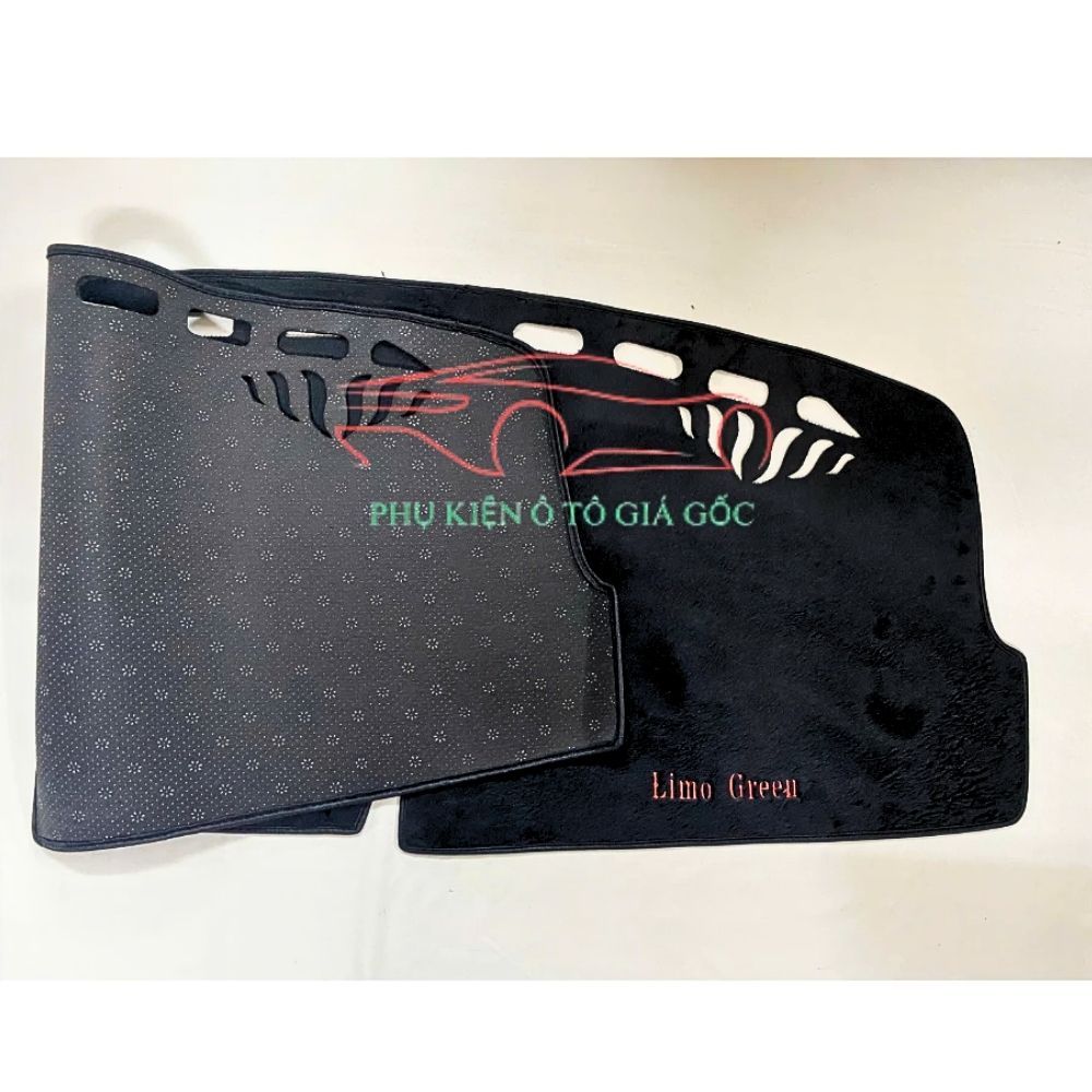 THẢM TAPLO XE VINFAST LIMO GREEN Da Carbon, Nhung Lông Cừu chống trượt, chống nóng, vừa khít form xe