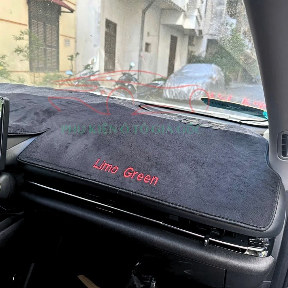 THẢM TAPLO XE VINFAST LIMO GREEN Da Carbon, Nhung Lông Cừu chống trượt, chống nóng, vừa khít form xe