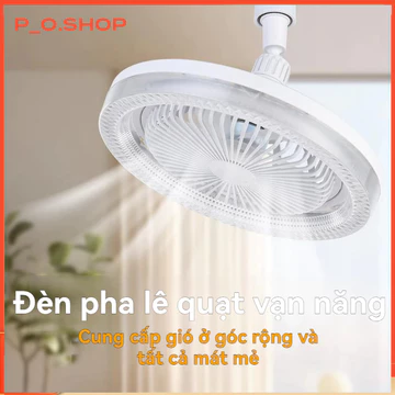 【🔥Rẻ】Quạt Trần Có Đèn Quạt Đèn 21W E27 Đế Tròn Quạt Mini 85-265V Quạt Trần Im Lặng Cho Phòng Ngủ Phòng Khách