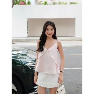 Áo Nữ PUSAN Hai Dây Cổ V Hở Lưng Mùa Hè GOÛT DE JUN