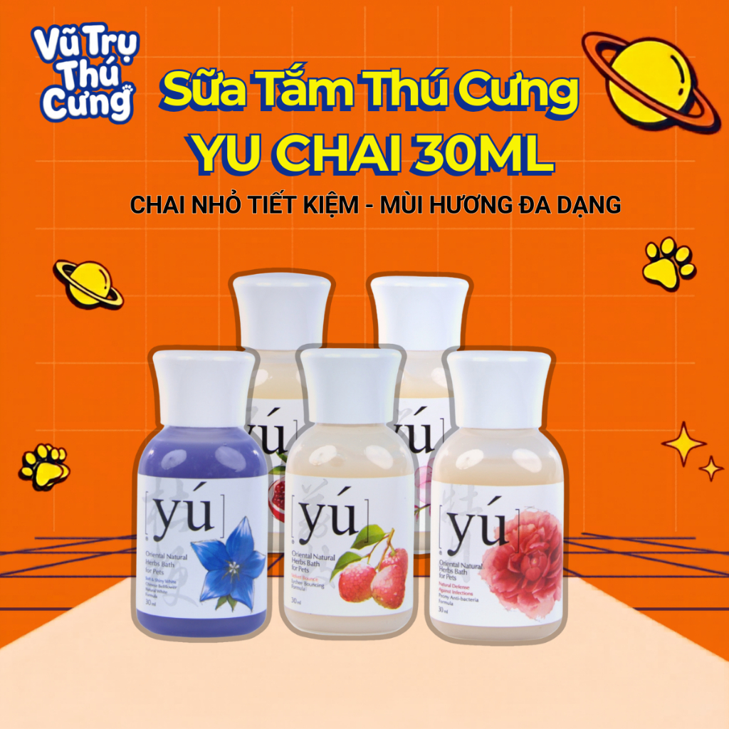 Sữa tắm Yu cao cấp cho Chó mèo lưu hương lâu 30ml