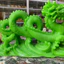 Cặp Tượng Rồng Ngậm Ngọc Xanh Ngọc Bích - Đồ Phong Thủy May Mắn, Thành Công - Trang Trí Văn Phòng, Bàn Làm Việc (30x14cm