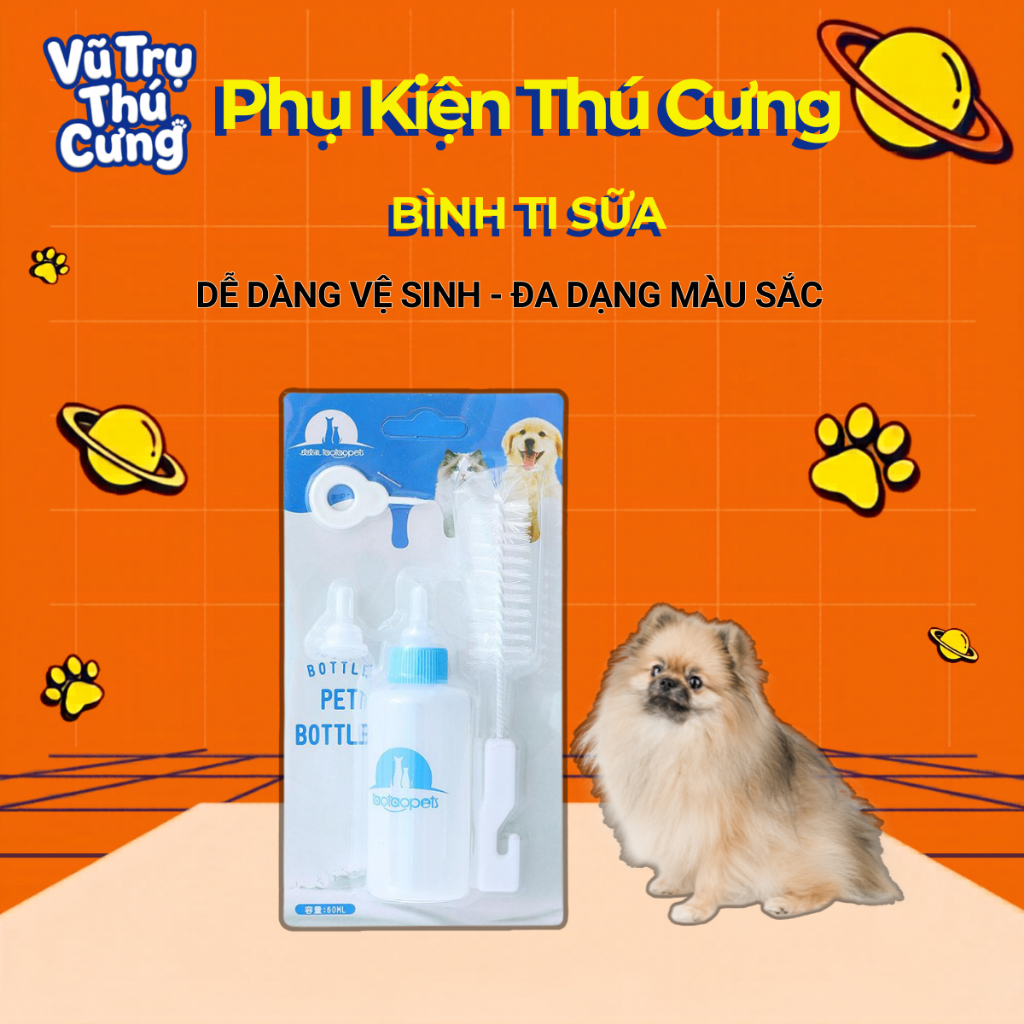 Bình ti sữa cho Chó mèo con 60ml