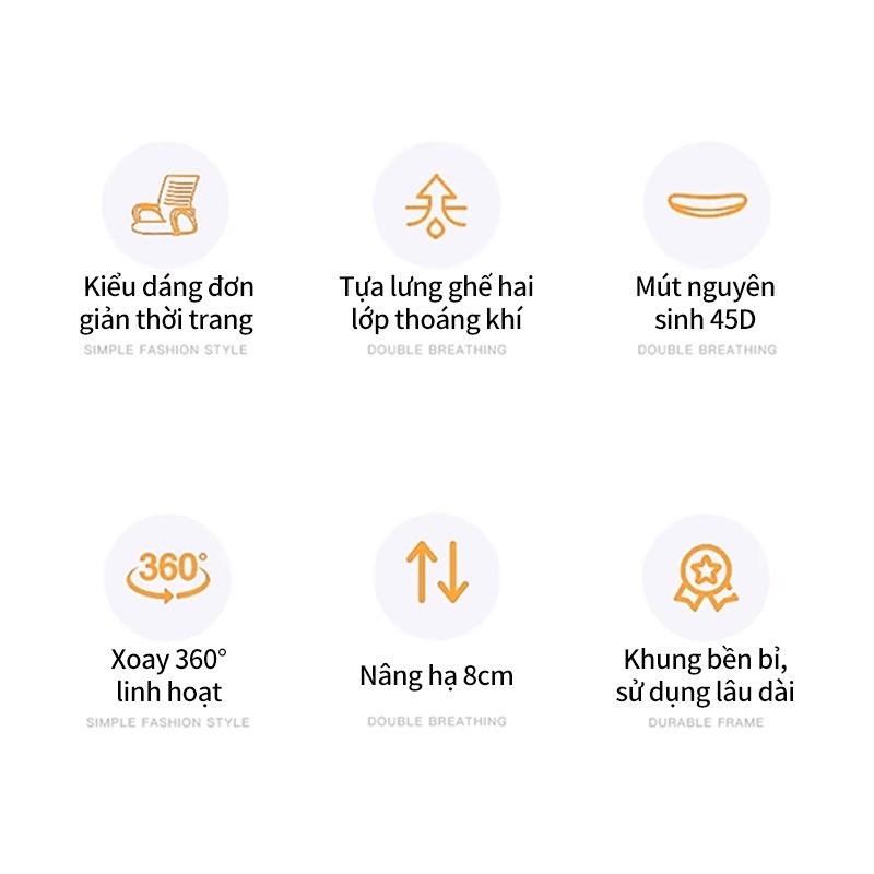 Ghế máy tính gia đình Ghế xoay văn phòng công thái học Ghế hội nghị có thể điều chỉnh