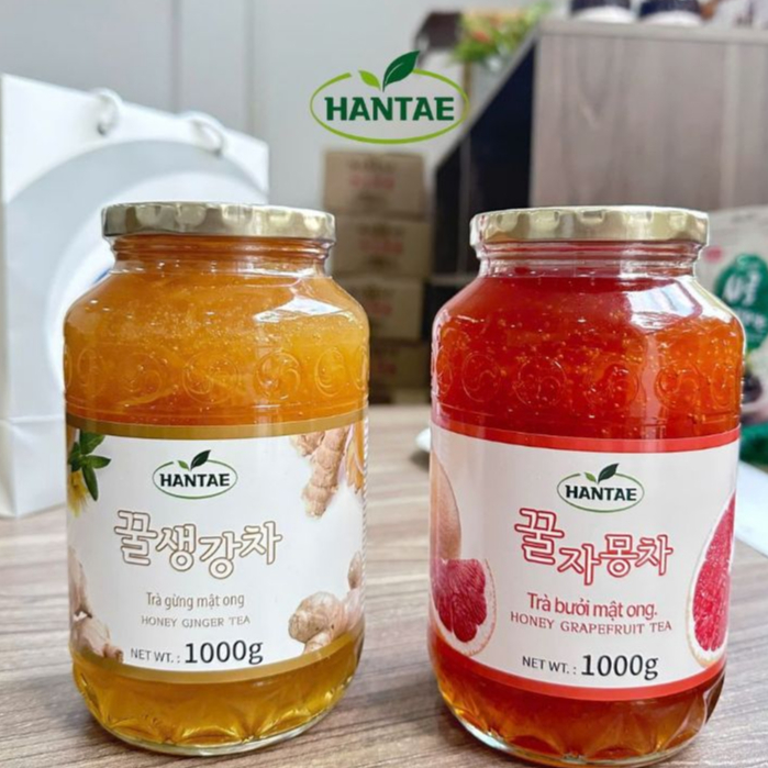 TRÀ BƯỞI + TRÀ GỪNG MẬT ONG HANTAE | TRỊ HO HIỆU QUẢ