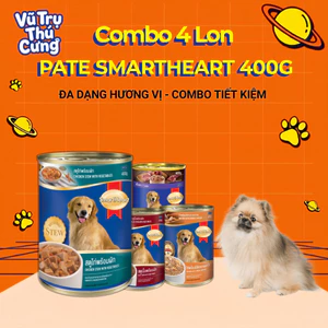 Combo 4 Lon Pate Smartheart Thái Lan Cho Chó 400g