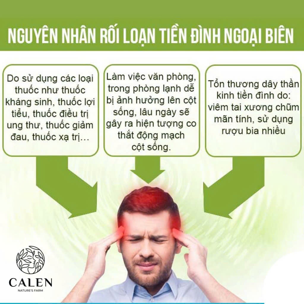 [Rối loạn tiền đình]Trà tiền đình Calen Nature's Farm rối loại tiền đình trung ương, hoa mắt chóng mặt ù tai, chóng mặt