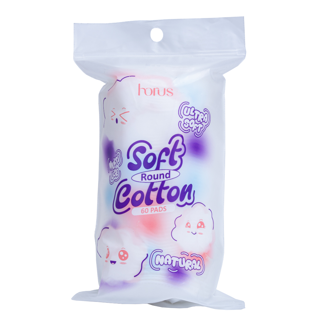 [QUÀ TẶNG KHÔNG BÁN] Horus Bông tẩy trang tròn Round Soft Cotton Pads 60 pads