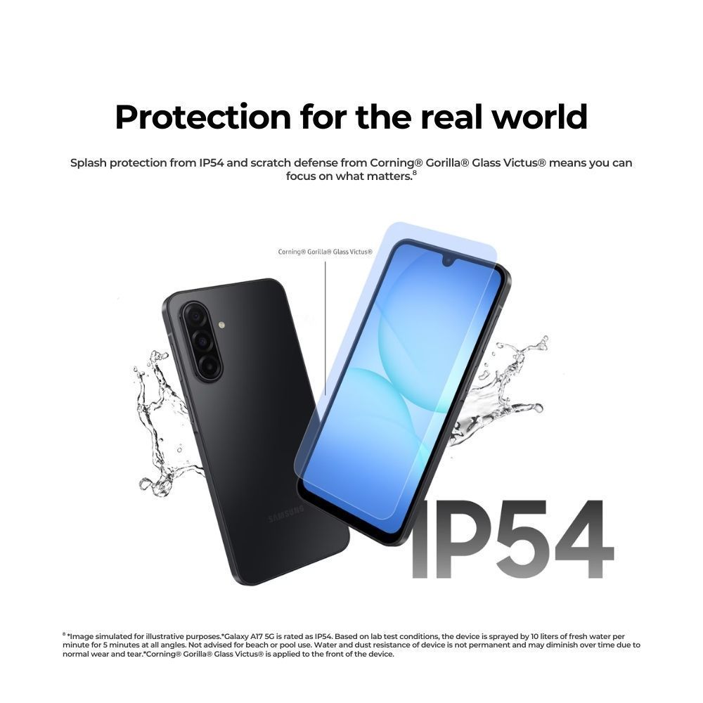 Samsung Galaxy A17 5G 8GB+256GB | Màn AMOLED 6.7" | IP54 | Hiệu năng mượt
