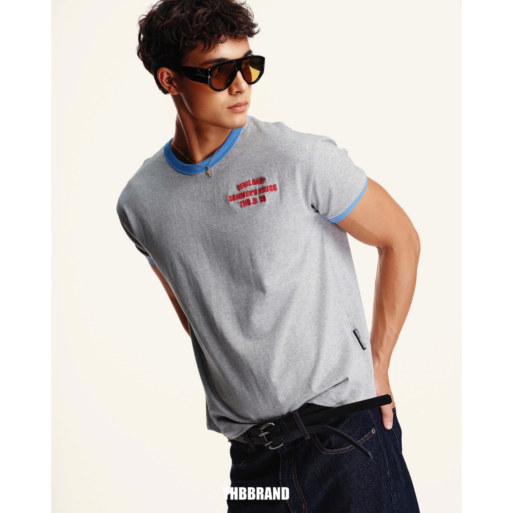 Áo thun TAY ÔM “THBB V70 BASIC” - [250gsm, đã xử lý co rút] / THBBRAND | BigBuy360 - bigbuy360.vn