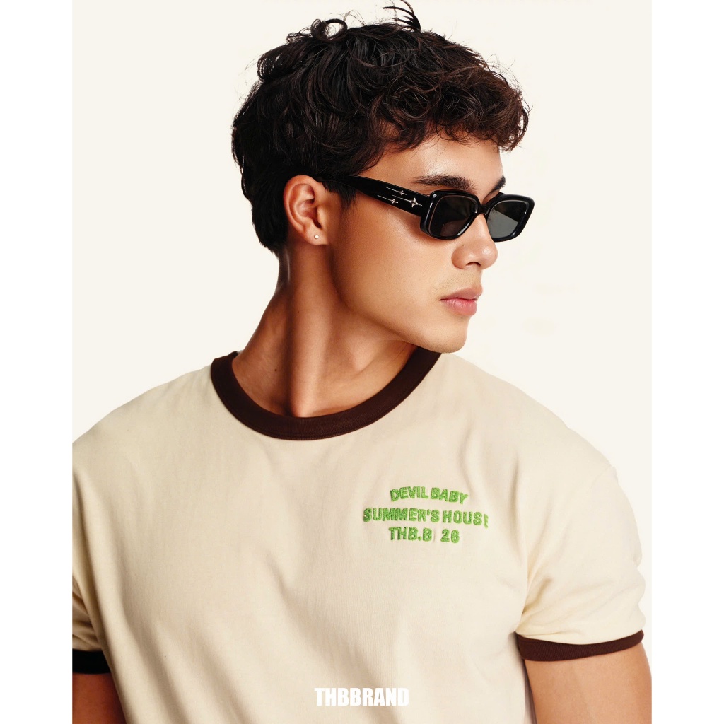 Áo thun TAY ÔM “THBB V70 BASIC” - [250gsm, đã xử lý co rút] / THBBRAND | BigBuy360 - bigbuy360.vn