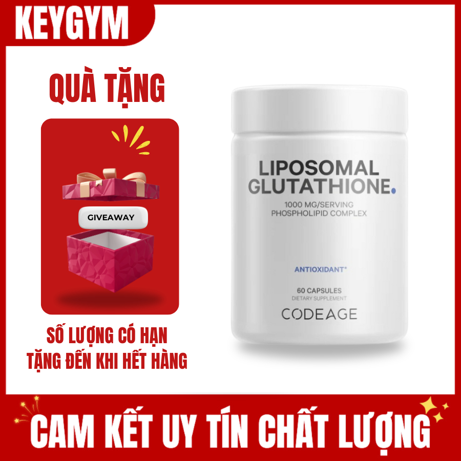 codeage liposomal glutathione 60 capsules TẶNG QUÀ][CHIS] Glutathione CodeAge Liposomal Glutathione, 60 Capsules -  KEYGYM