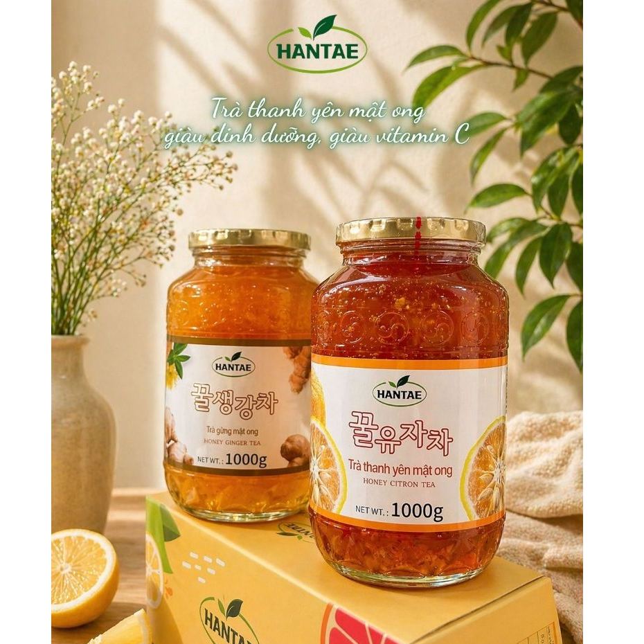 TRÀ TÁO ĐỎ + TRÀ THANH YÊN MẬT ONG HANTAE - COMBO NGON SIÊU BỔ, TỐT CHO SỨC KHỎE!