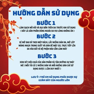 COMBO20/40/60 Miếng dán hạ nhiệt cơ thể - Làm mát sâu, thoải mái đến 8 giờ - Nhiệt độ thấp nhất 20°C - 20 miếng/gói