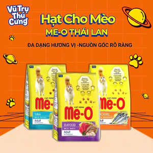 Thức Ăn Hạt Cho Mèo Me-O Đến Từ Thái Lan Nhiều Hương Vị, Giàu Dinh Dưỡng