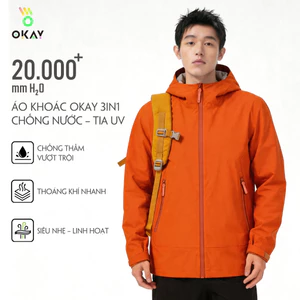 Áo Khoác Chống Nước Mưa OKAY Cao Cấp Chống Nắng,Gió, Vải Nhẹ, Thoáng Khí Cho Nam Nữ