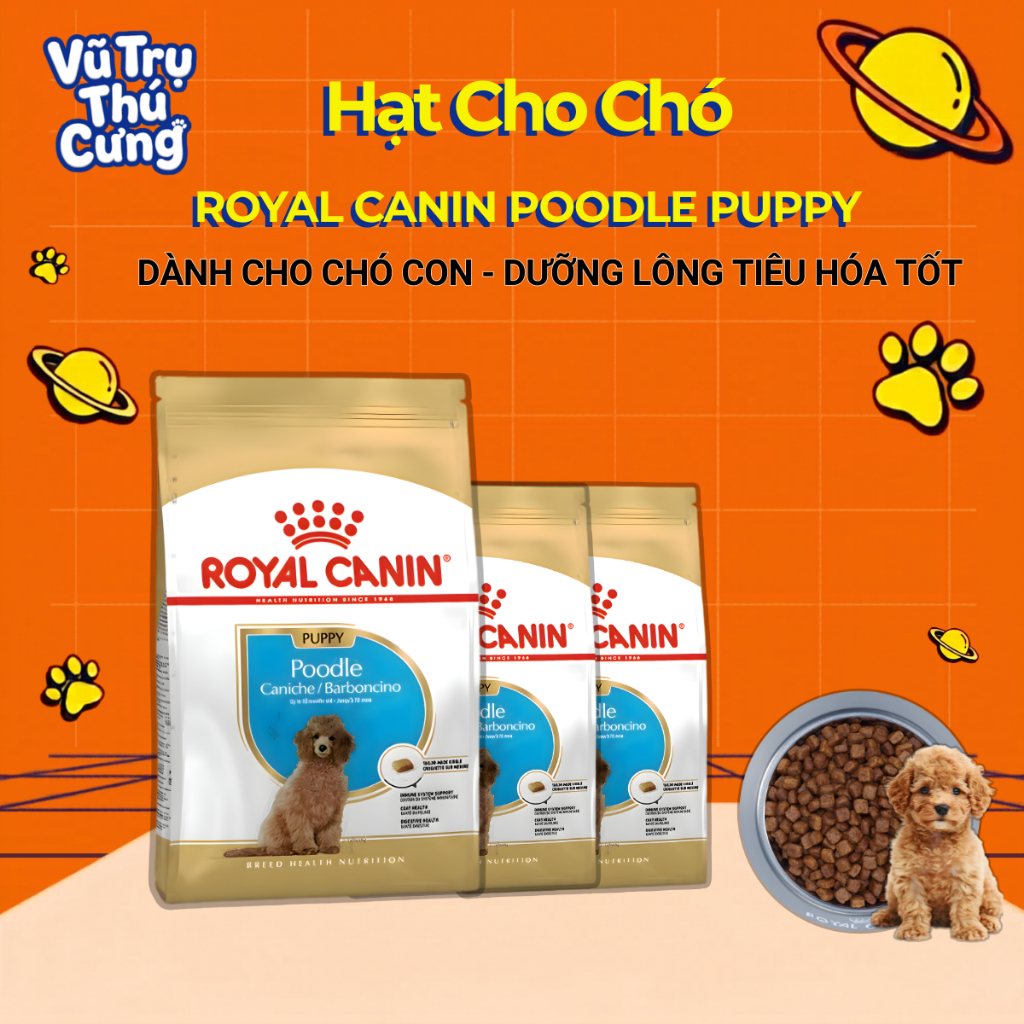 Thức Ăn Hạt Cho Chó Con Royal Canin Poodle Puppy