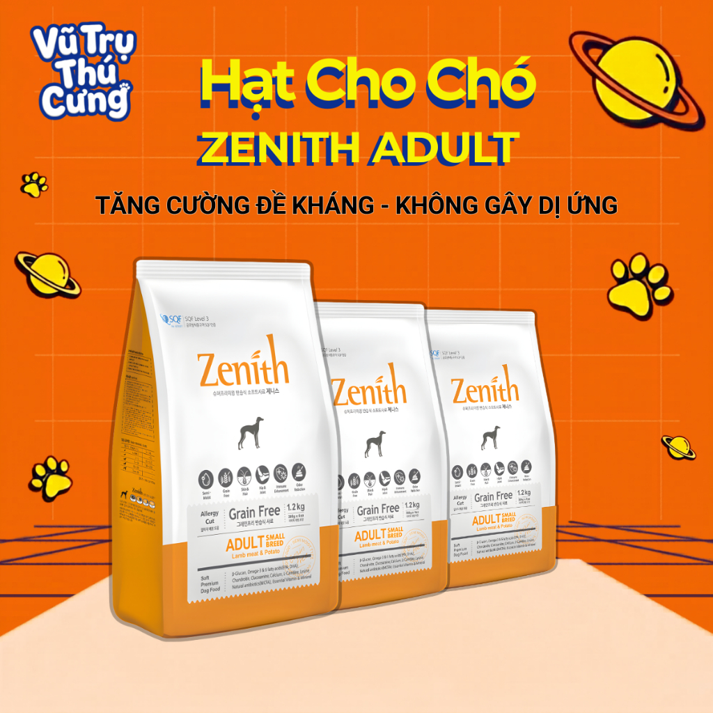 Hạt Mềm Cho Chó Trưởng Thành Zenith Hàn Quốc