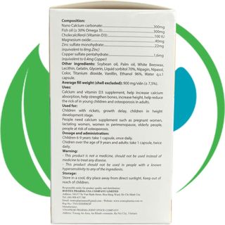 Calcium Nano Vàng Trắng 100 Viên - Rostex - Vinaphar - Vitamin Phục Hồi
